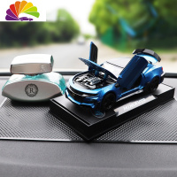舒适主义大蜂合金车汽车摆件仿真车载内饰车内装饰品仪表台创意金属车模 大黄蜂-蓝款[+海洋香水+大号防滑垫]
