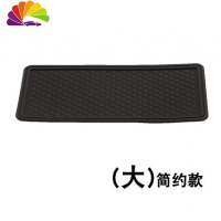 舒适主义汽车中控台装饰摆件车内饰品树脂十二生肖创意卡通可爱兔虎牛龙狗 黑大垫(约放6个公仔)