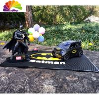 舒适主义复仇者联盟不摇头汽车载摆件钢铁侠蜘蛛侠美队蝙蝠侠死侍手办公仔 蝙蝠侠套装2车+人+气球+防滑