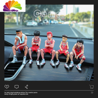 舒适主义灌篮高手汽车摆件停车牌挪车电话樱木花道车内饰品摆件创意个性潮 五款红衣湘北队优质版+卡片+盒子