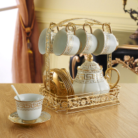 不锈钢咖啡杯架子铁艺水杯架悬挂架茶具陶瓷杯如华福禄马克杯沥水架收纳架
