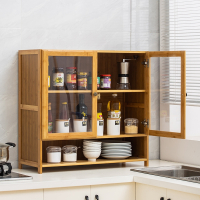 厨房小型柜子如华福禄调味品置物柜微波炉柜菜柜储物柜放碗柜家用透气多层
