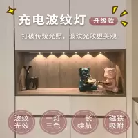 如华福禄 充电人体感应灯带无线衣柜橱柜灯猫眼灯免布线酒柜鞋柜波纹灯条