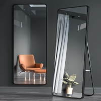 如华福禄全身镜卧室家用试衣镜女生穿衣镜壁挂立体大镜子挂墙落地镜