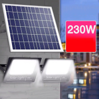 太阳能灯户外庭院大门灯一拖二室内外家用应急照明灯超亮路灯