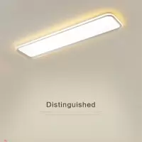 如华福禄走廊过道灯现代简约北欧阳台灯入户玄关中山灯具衣帽间长条吸顶灯