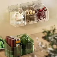邦可臣厨房葱姜蒜收纳筐置物架浴室吊篮挂篮卫生间墙上塑料收纳篮收纳盒