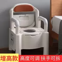 如华福禄老人马桶坐便器家用可移动便携老年人孕妇病人室内扶手座便椅