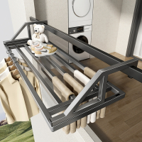 如华福禄阳台晒鞋架阳台晾衣晾衣架子置物架防盗窗护栏窗外晾晒杆窗台