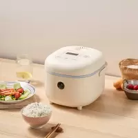 小熊电饭煲1-2-3人家用迷你小型宿舍电饭锅小智能煮饭煮粥锅2L升 米黄色