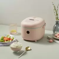 小熊电饭煲1-2-3人家用迷你小型宿舍电饭锅小智能煮饭煮粥锅2L升 粉色