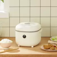 小熊电饭煲家用多功能2L智能电饭锅迷你小型1-2人3-4宿舍煮饭锅 米黄色