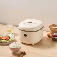 小熊小型电饭煲多功能家用电饭锅小1-2-3-4人智能迷你煮饭锅2L升 米黄色