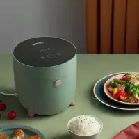 小熊电饭煲家用多功能1.6升智能全自动迷你小型2-3-4人 绿色
