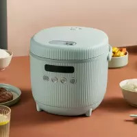 小熊电饭煲迷你小型1-2人电饭锅3L家用多功能3-4人智能定时煮饭锅 浅绿色