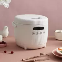 小熊电饭煲迷你小型1-2人电饭锅3L家用多功能3-4人智能定时煮饭锅 白色
