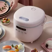 小熊电饭煲迷你小型1-2人电饭锅3L家用多功能3-4人智能定时煮饭锅 粉色
