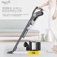 德尔玛吸尘器家用手持式迷你小型超强力地毯大功率吸毛发 古铜灰