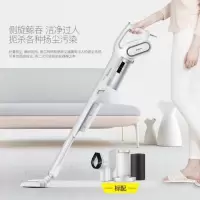 德尔玛吸尘器手持式家用小型大吸力强力大功率吸粒 银白色