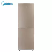 美的(Midea)190升 时尚新外观 低温不停机 阳光保鲜 双冰箱直冷两两式家用冰箱 36分贝不扰眠,小巧不