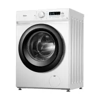 美的变频滚筒洗衣机8公斤kg全自动小型家用洗脱一体 变频 巴氏洗 95℃筒自洁 精美外观设计