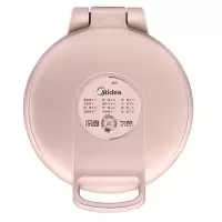 美的(Midea)电饼铛 家用早餐机 煎饼铛煎烤机 双面加热 烤肉煎蛋烙饼锅 加深25MM烤盘 玫瑰金