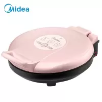 美的(Midea)电饼铛 家用早餐机 煎饼铛煎烤机 双面加热 烤肉煎蛋烙饼锅 加深25MM烤盘 玫瑰金