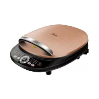 Midea/美的 电饼铛煎烤机家用双面加热烙饼锅 双重温控保护 双盘磁浮加热 智能分区菜单 时尚外观设计