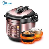 美的（Midea） 电压力锅智能预约高压锅电饭锅 电饭煲=7段调压功能；一键排气；一锅双胆