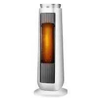 美的 暖风机 家用智能 取暖器电暖器电暖气电暖风 定时功能 远红外遥控 倾倒断电 液晶显示 免弯腰作