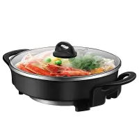 美的电热锅 大食惠 多功能电热锅 大容量 可煎烤火锅家用多功能电热锅电火锅韩式电煮锅电炒一体锅