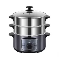 美的(Midea) 电蒸锅 智能定时烹饪 蒸煮焖炖涮 一机多能 10L 分离式不锈钢蒸笼随心组合