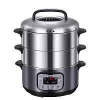 美的(Midea)电蒸锅 MZ-ZG28Power501 多功能智能预约 大容量不锈钢电蒸笼W大容量 微电脑一键控制