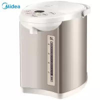 美的(Midea)电热水瓶 热水壶电水壶304不锈钢 5L多段温控烧水壶双层防烫 煮茶壶