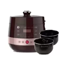 Midea/美的电压力锅家用煲汤炖肉双胆多功能饭煲4升正品精美外观设 耐用内胆多功能 电压力锅 大容量家