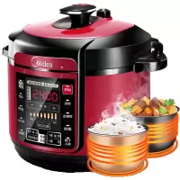 Midea/美的 MY-QC50A5高压锅饭锅家用5L双胆智能电压力锅2-4-6人精美外观设 耐用内胆多功能 电压力锅