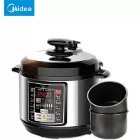 Midea/美的 CS6001P电压力锅6L升大容量双胆高压饭锅家用智能正品精美外观设 耐用内胆多功能 电压力锅 大容量