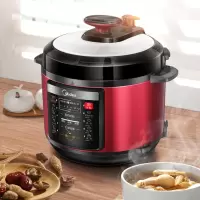 美的多功能高压锅5L大容量家用正品压力锅双胆智能3-4-6人精美外观设 耐用内胆多功能 电压力锅 大容量家用 高品质有保