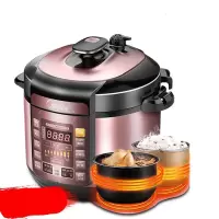 美的电压力锅5L家用智能3双胆高压锅饭煲7-8人用精美外观设 耐用内胆多功能 电压力锅 大容量家用 高品质有保障