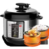 美的电压力锅家用全自动5L双胆智能电高压锅饭煲特价3人6精美外观设 耐用内胆多功能 电压力锅 大容量家用 高品质有保障