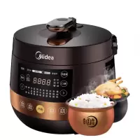 美的电压力锅家用智能6L高压锅1双胆大容量品牌多用精美外观设 耐用内胆多功能 电压力锅 大容量家用 高品质有保障