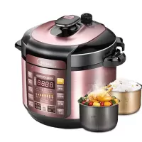 美的电压力锅家用6L升双胆智能高压锅1饭煲2正品3特价4-8-10人