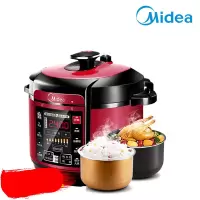 美的电压力锅家用智能5升高压煮饭煲多功能双胆23-4正品6人