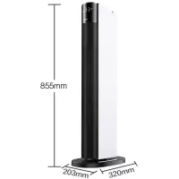 美的NTH22-18AR/NTH20-18B取暖器家用暖风机暖风扇塔式遥控省电暖 WIFI控制 安全童锁 24H定时 2