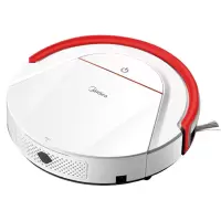 美的(Midea) 扫地机器人i2S 扫拖一体机智能家用商用吸尘器 除尘 全自动云智能鲸吸扫地机 白+红