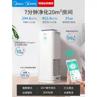美的空气净化器家用卧室二手烟味pm2.5负离子净化机E33 E33适用[30m²-50m²]