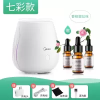美的净化空气加湿器小型宿舍学生可爱少女心寝室办公室桌面家用卧室床头迷你香薰机房间车载补水保湿喷雾 纳米雾化+彩灯【赠
