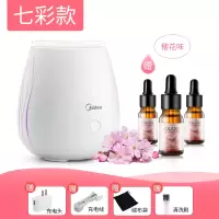 美的净化空气加湿器小型宿舍学生可爱少女心寝室办公室桌面家用卧室床头迷你香薰机房间车载补水保湿喷雾 纳米雾化+彩灯[赠