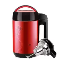 Midea/美的 自动多功能家用免滤预约豆浆机果汁机器 黑红色 [1.2L无预约]