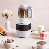 美的破壁机家用小型全自动多功能加热豆浆机料理机搅拌机榨汁机 白色